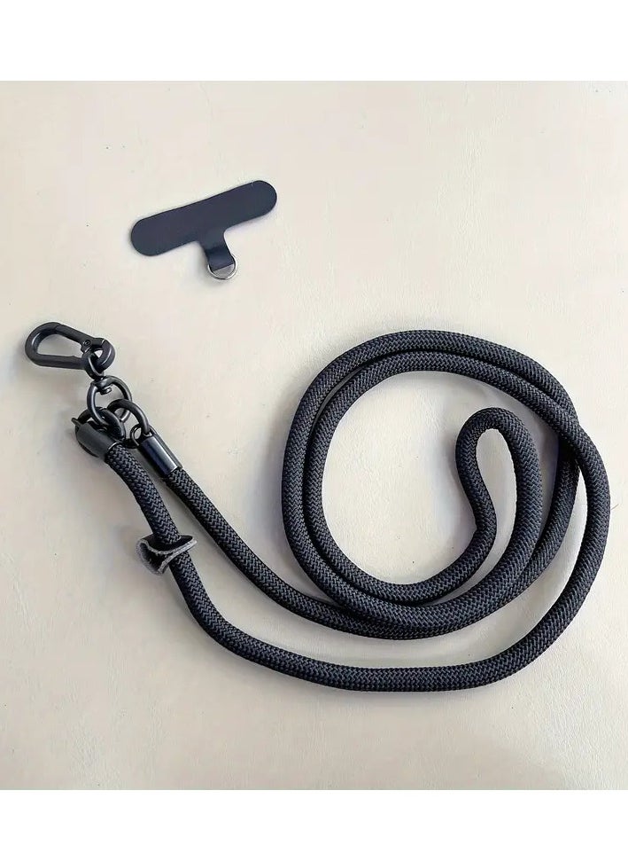 Generic Cell Phone Lanyard Convenient and Comfortable Lanyard Easy to Use Neck Phone Holder Adjustable Length Phone Strap Crossbody With Clear Patch Fits All Mobile Phones  - Image 1