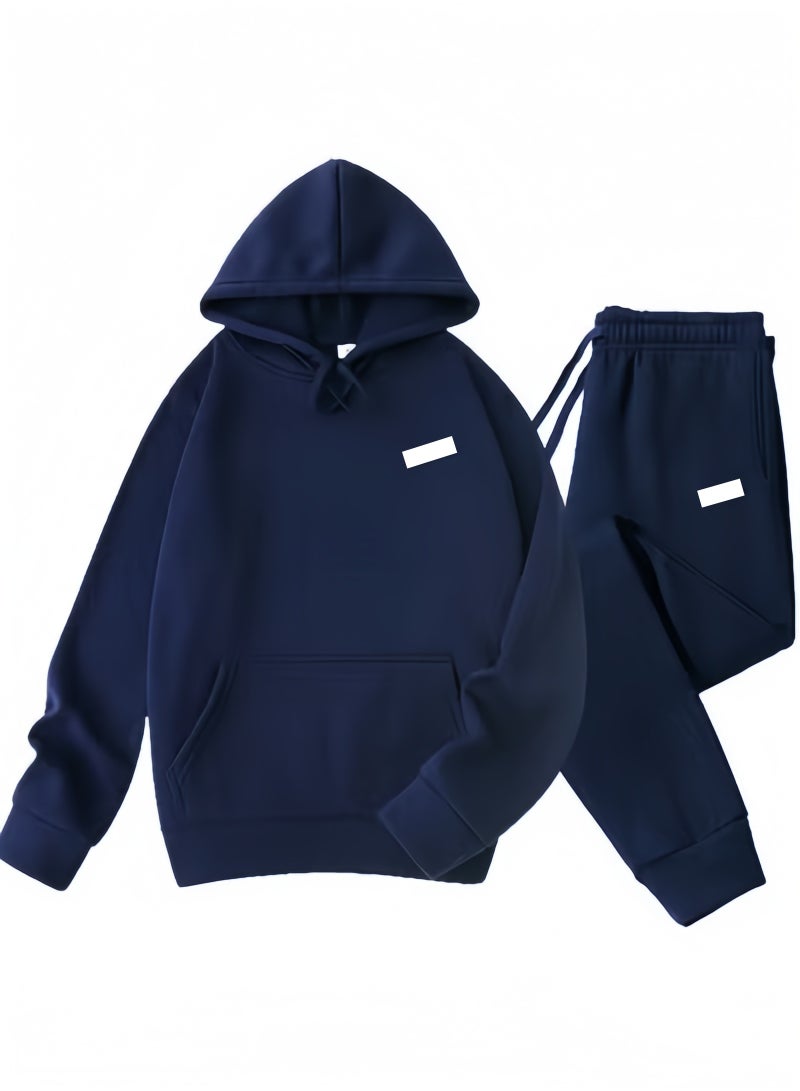 Nariele طقم رياضي فضفاض للرجال مكون من قطعتين وسروال رياضي