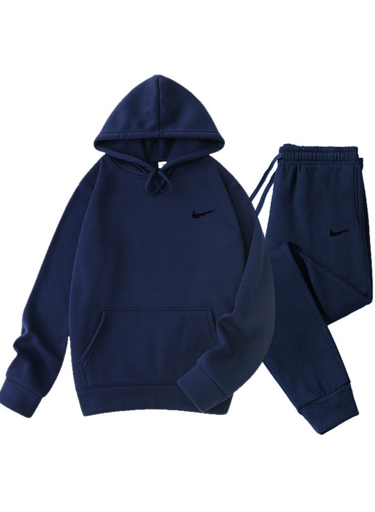 KUYING Men's loose sportswear and sports pants two-piece set 