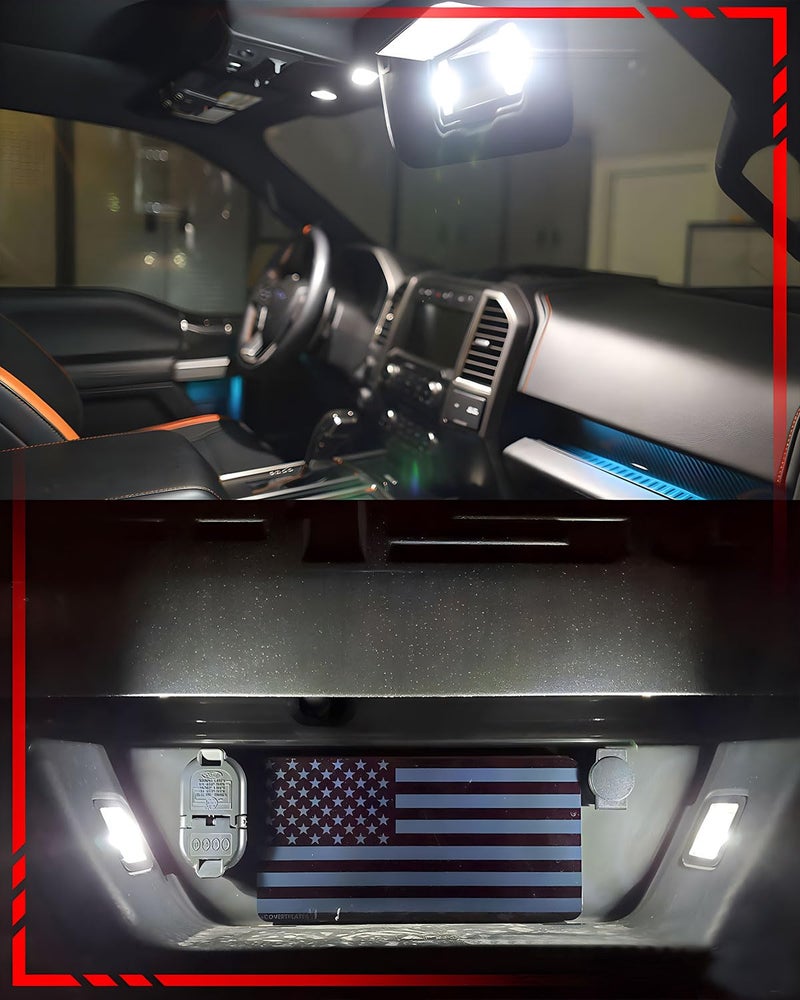 WLTATBUA LED Interior Light Kit Package Replacement for Ford Explorer 2011 2012 2013 2014 2015 2016 2017 2018 2019 2020, Super Bright 6000K White - Image 5