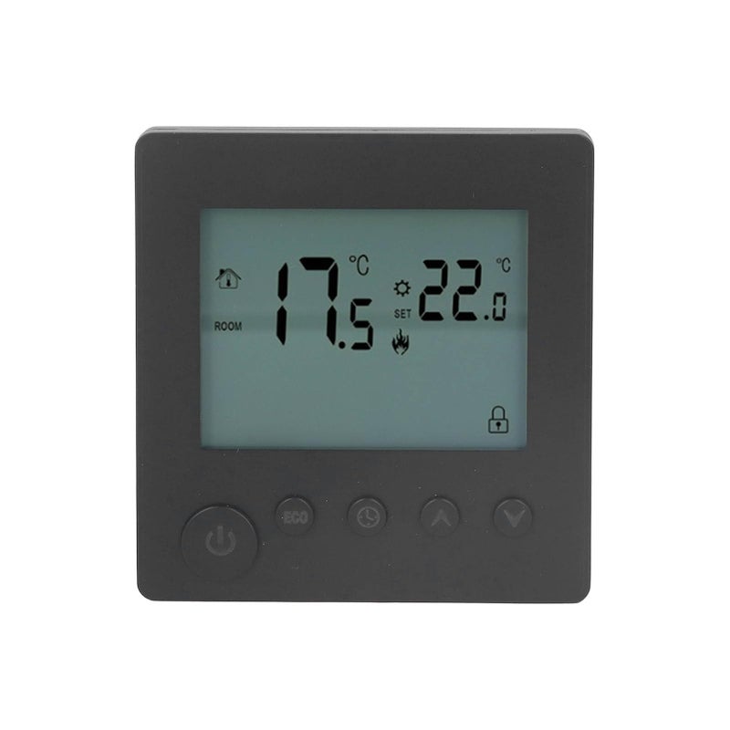 Smart Programmable Digital Thermostat Temperature Controller With Overheat Protection Black - Image 2