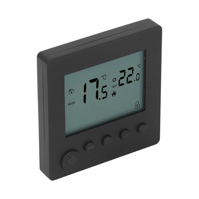 Smart Programmable Digital Thermostat Temperature Controller With Overheat Protection Black - Image 4