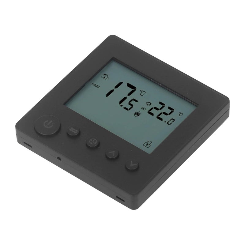 Smart Programmable Digital Thermostat Temperature Controller With Overheat Protection Black - Image 5