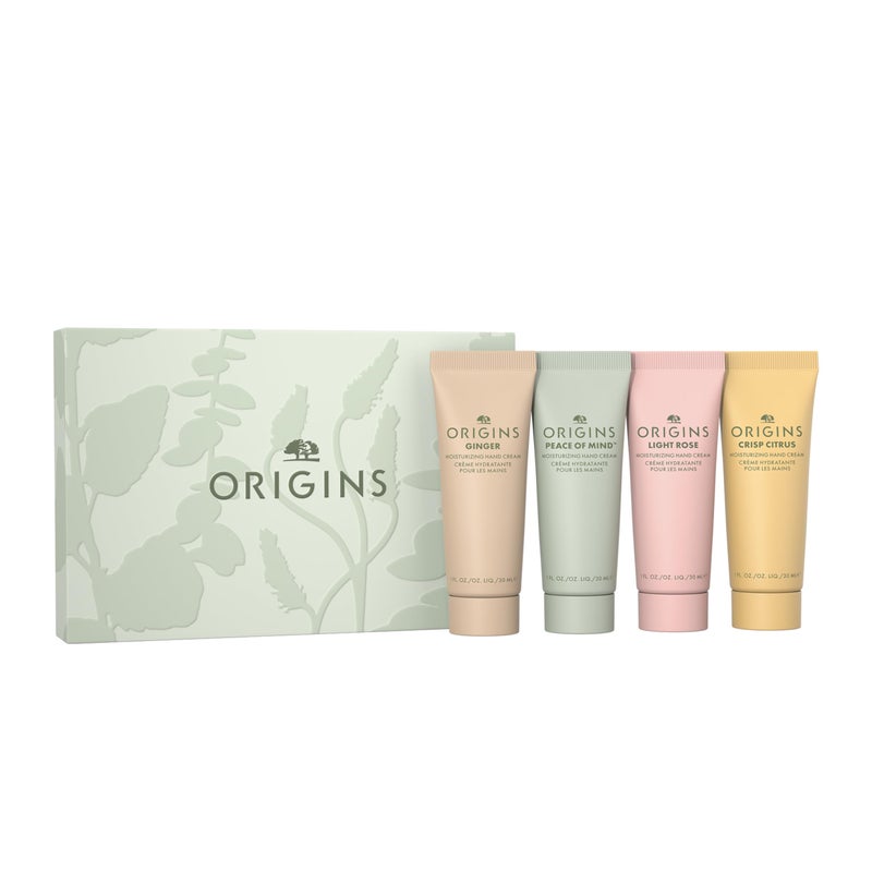 Origins Hand Cream Essentials Gift Set | Softens Dry Skin | Travel Hand Lotion With Plant-Derived Glycerin & Meadowfoam Seed Oil - Image 1