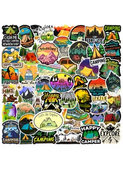 50-Piece Camping Stickers