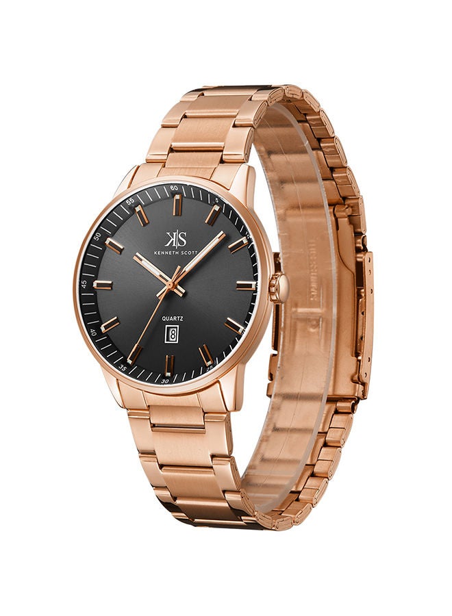 KENNETH SCOTT Stainless Steel Analog Wrist Watch K22010-RBKW - Image 2