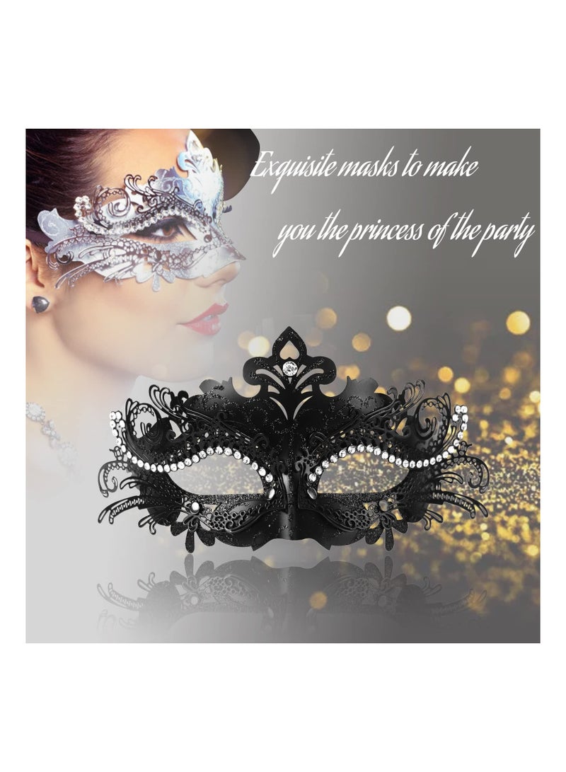 SYOSI Masquerade Mask for Women, SYOSI Metal Mask Venetian Party, Fit for Costume Party Ball Prom Mardi Gras Wall Decoration - Image 4