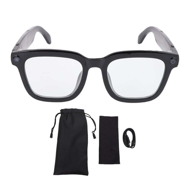 AI Smart Glasses with 1080P Camera - AI Photo Recognition Translation Bluetooth V5.3 Audio Experience Translator Glasses for Travel and Learning - Image 1