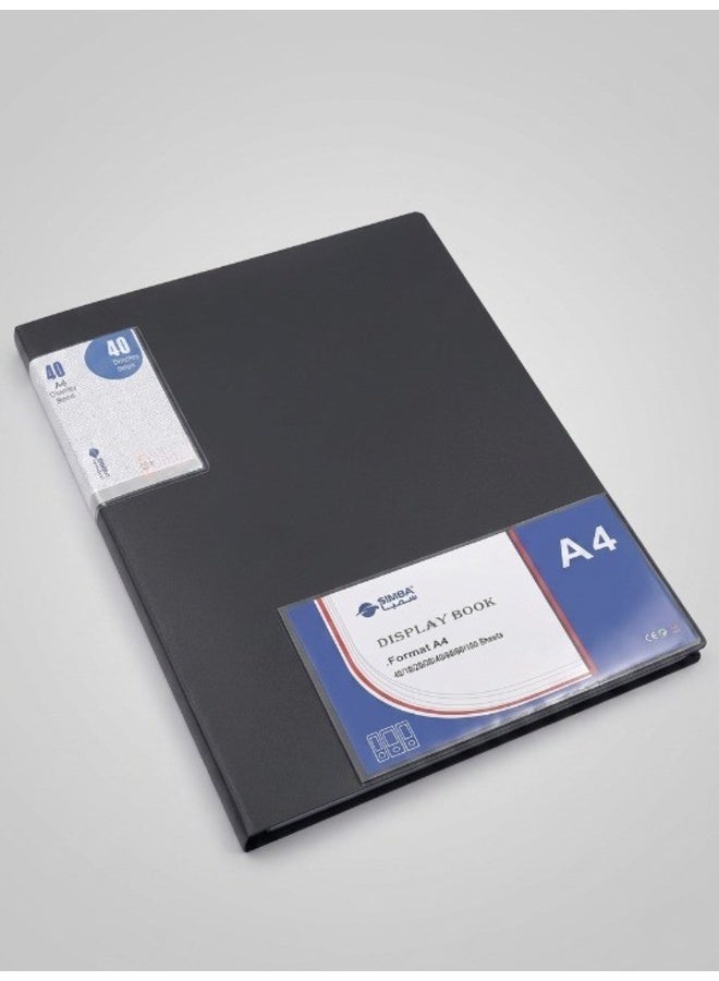Simba Document Holder 40 Pockets Grey A4 Model DB8514