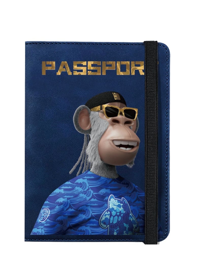 RFID anti-theft passport swiping bag BLUE - Image 1