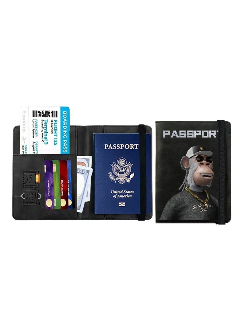 RFID anti-theft passport swiping bag BLUE - Image 2