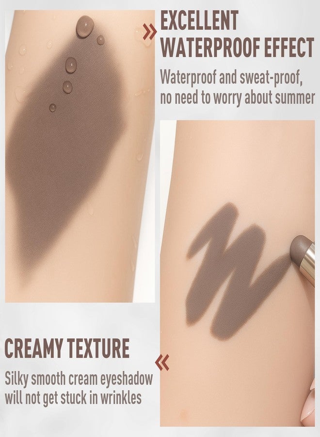 FV Matte Cream Eyeshadow Stick, Waterproof, Long-Lasting Cream Shadow, High Pigment Easy to Apply Eyeshadow Makeup, Stone Matte - Image 3