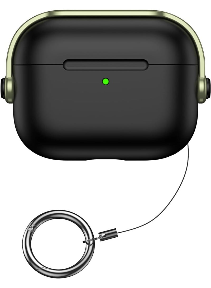 Airpods Pro 3th Generation Case Cover(2025), Shock-Proof Protective TPU Case with Keychain Compatible with Airpods Pro 3 case for Women,Men