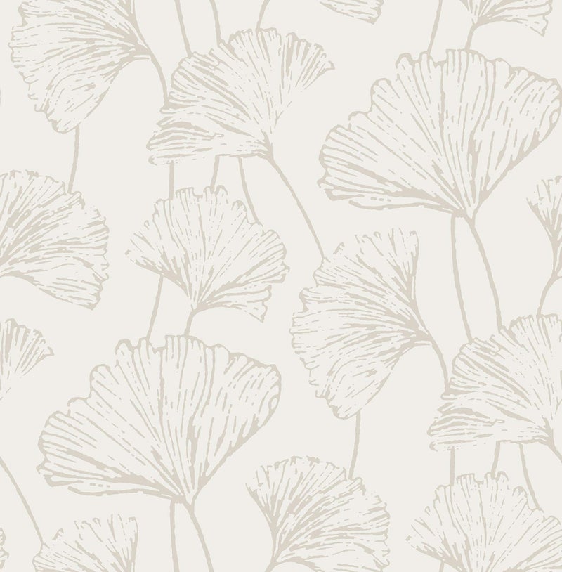 NuWallpaper Silver Hikarigaoka Peel and Stick Wallpaper, NUS3578 - Image 1