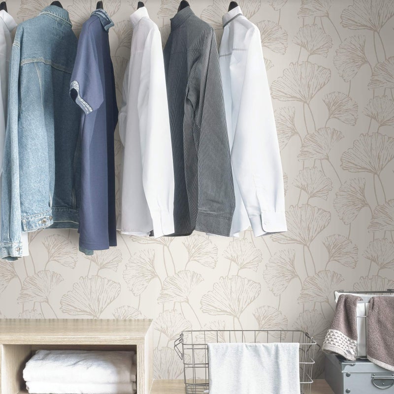 NuWallpaper Silver Hikarigaoka Peel and Stick Wallpaper, NUS3578 - Image 4