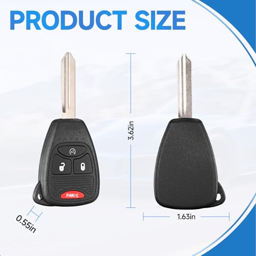 LYFUCESS Key Fob Replacement Fits for Jeep Wrangler 2009 2010 2011 2012 2013 2014 2015 2016 2017 2018 Compass Patriot 2010-2017 Car Keyless Entry Remote OHT692713A - Image 5