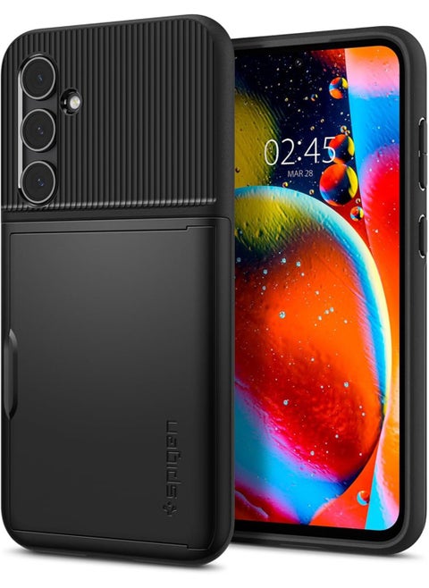 Slim Armor CS for Samsung Galaxy S23 FE Case Cover Wallet with Card Holder Compartment - Black