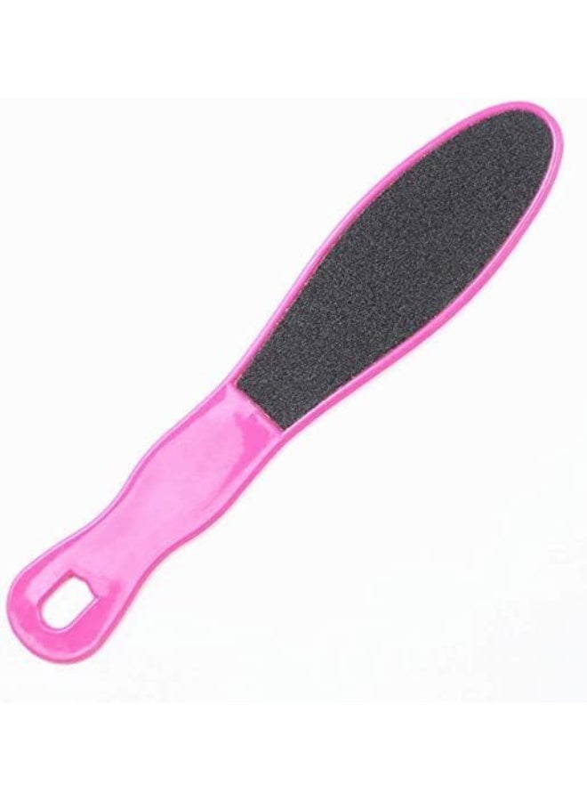 مبرد باديكير لإزالة الجلد من القدم بوجهين ومقبض بلاستيك الوان متنوعة 3 قطع - Image 4