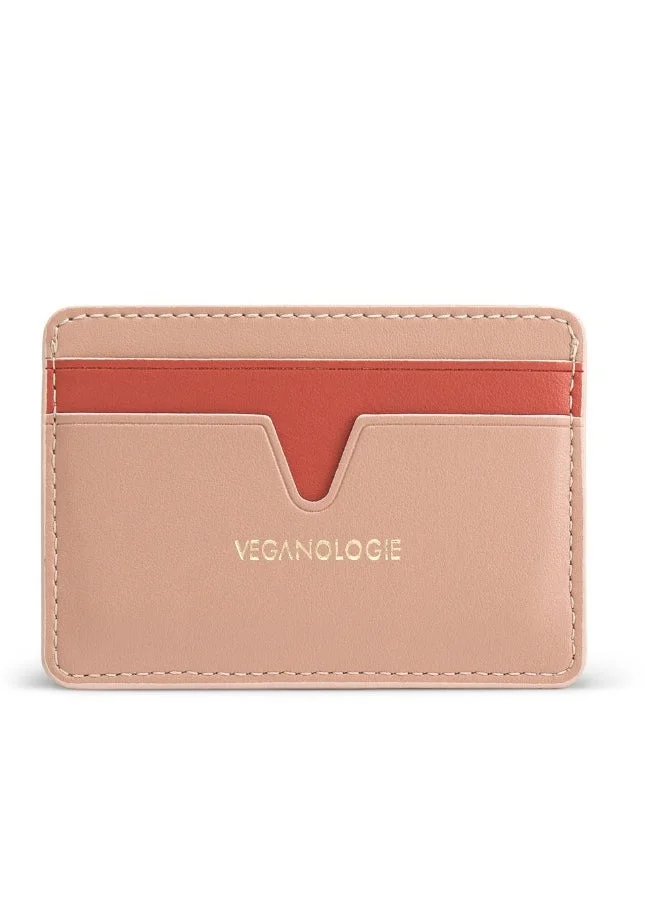 فيجانولوجي Cider Apple Leather Card Holder in Pink Made From 4 Apples