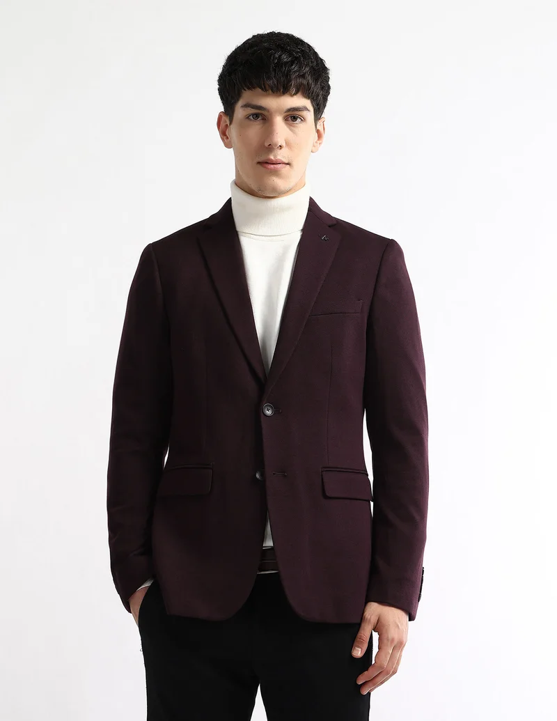 Textured Zero Calorie Slim Fit Blazer