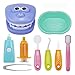 OPTSPTOY 9PCS Plastic Simulation Dentist Play Set Medical Kit Pretend Toy for Kids Hygienic Habbit Cultivation Role Play Game for Children 6 Colors Simple OPP Bag Packaging Mixed Color - Image 4