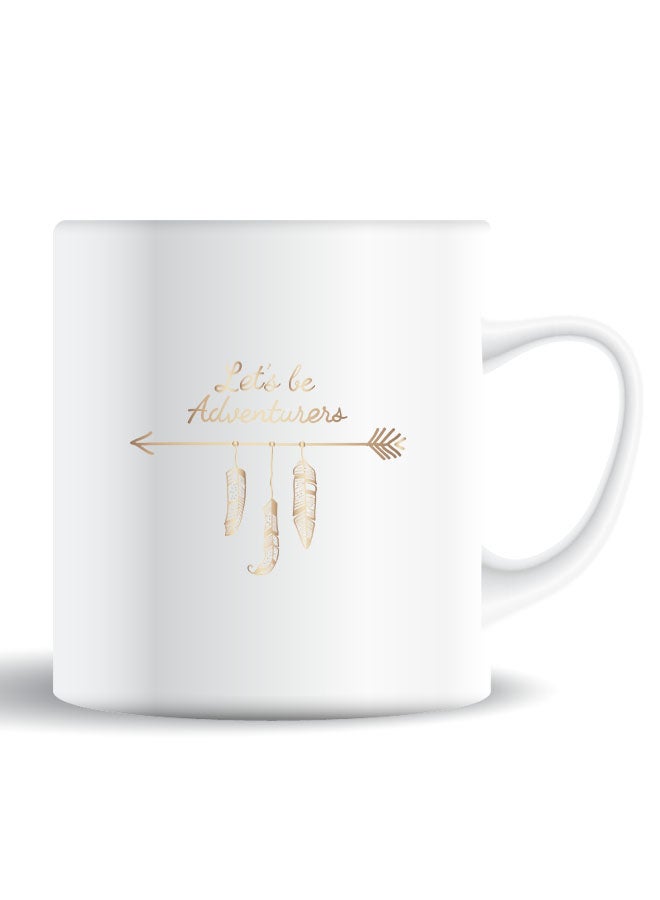 Theodor فنجان قهوة مطبوع بجودة ممتازة من الجهتين - لنكن مغامرين للمنزل والمكتب، للأطفال والرجال والنساء - Image 1