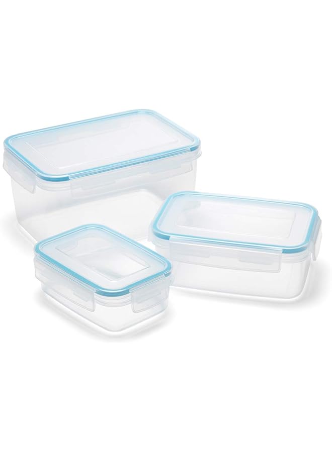 أديس مجموعة صناديق تخزين الطعام المستطيلة القابلة للإغلاق والمكونة من 3 قطع - Image 2