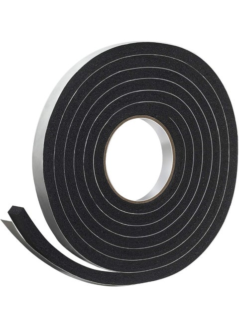 Frost King R734H Sponge Rubber Foam Tape 3/4" W X 7/16" H X 10' L, Black