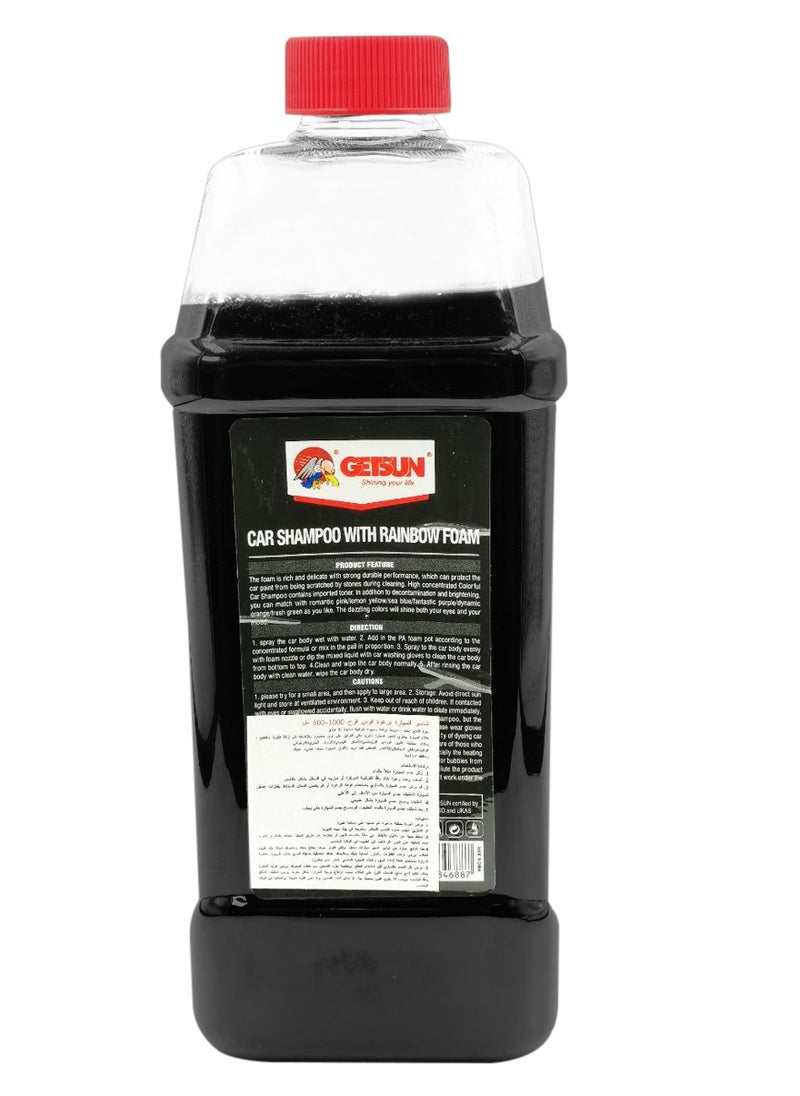 GETSUN High Performance Concentrated And Lasting Car Shampoo With Rainbow Foam 1L G9060E