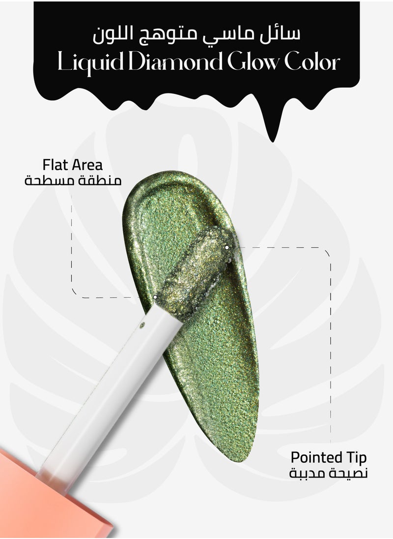 Oulac Liquid Glitter Eyeshadow - Metallic & Shimmer Formula, Intense Sparkle Eyeshadow, Eyeliner & Highlighter, Fine Sparkle & Glow, Blendable, Crease-Resistant, Vegan & Cruelty-Free, Long-Lasting, 5.4g - Wreth Nebula - 20  - Image 5