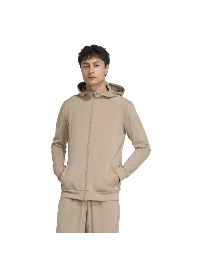 Adidas Adidas Puremotion Hood M Brown Training Track Tops For Men