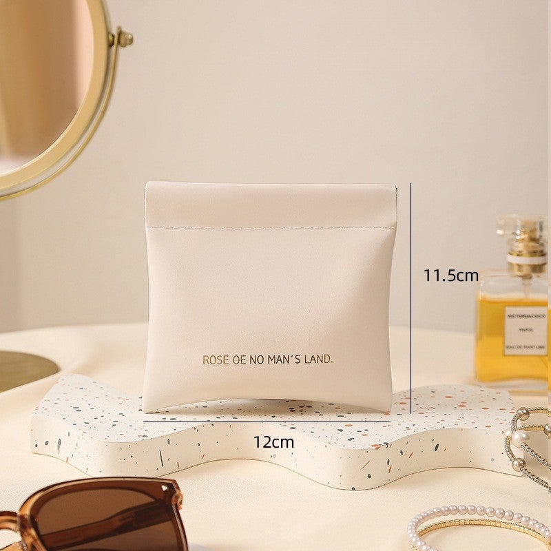 Cara Caro Mini Pu Headphone Storage Bag, Candy Color Coin Purse, Mini Makeup Bag Women's Cosmetic Bag  - Image 1
