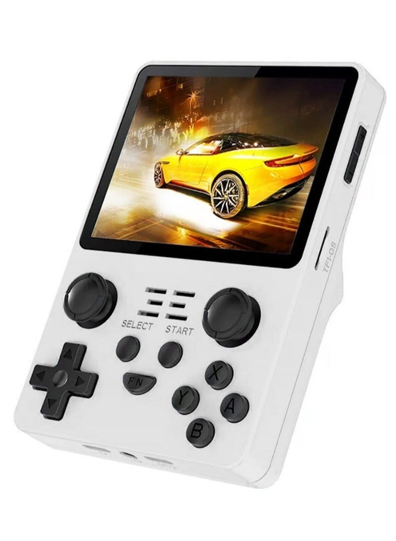 RGB20S Handheld Game Console with Retro Open Source System, Preloaded 15000+ Games, RK3326 3.5-Inch 4:3 IPS Screen for Children's Gifts (White) - Image 1