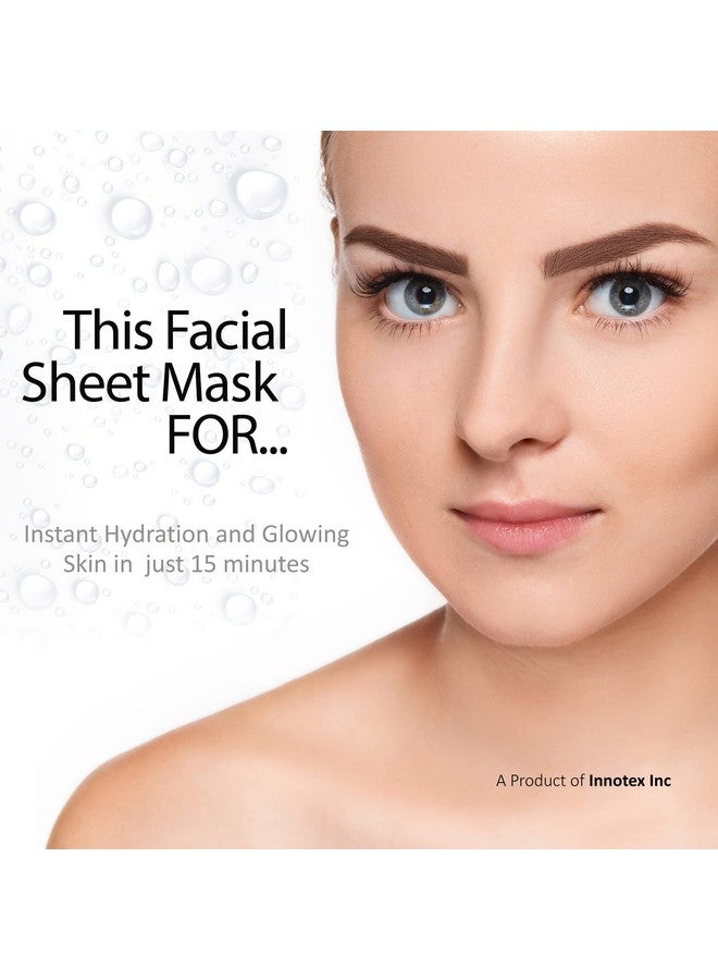 Masking Strawberry and glow Facial sheet mask for Glowing skin and hydrating, ideal for men and women pack of 2 - Image 4