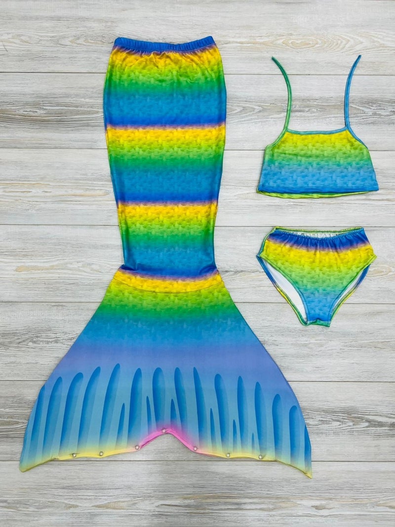 Mantar Mushroom Mermaid Costume, Top and Bottom Bikini Set  - Image 2