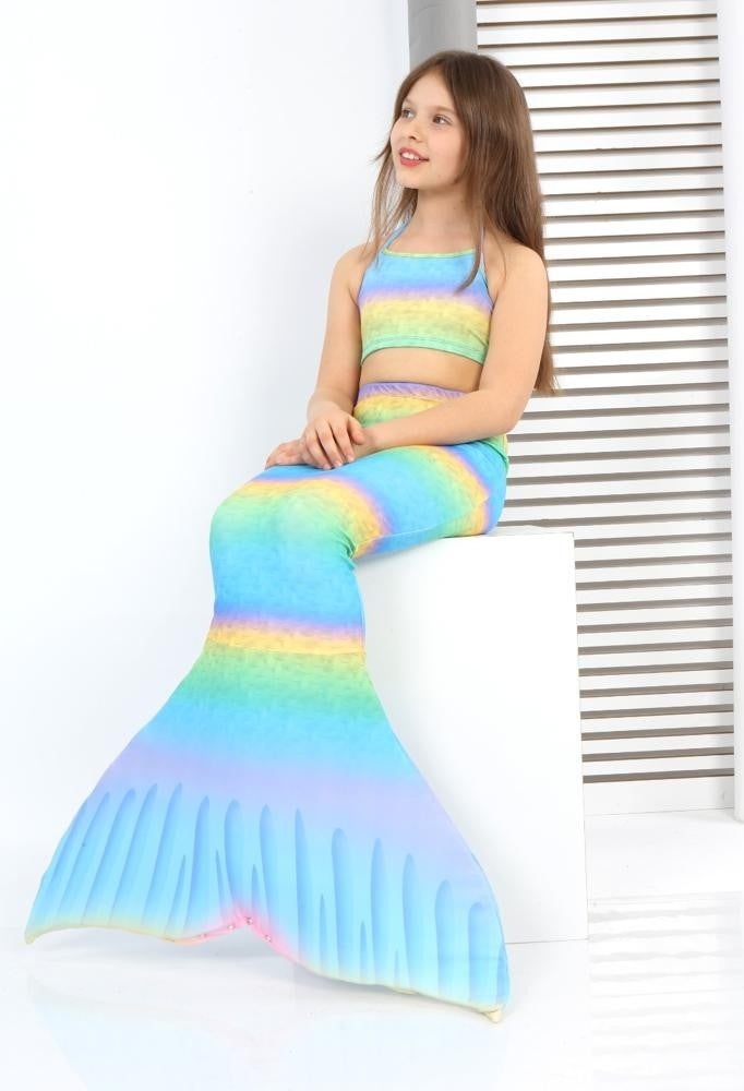 Mantar Mushroom Mermaid Costume, Top and Bottom Bikini Set  - Image 1