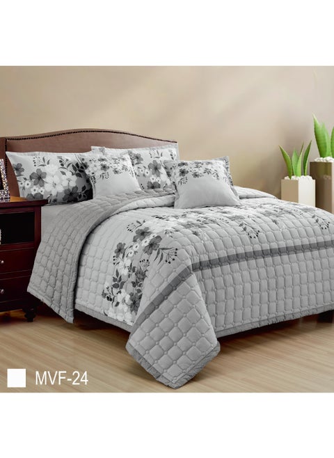 Two-piece comforter set, 6-piece polyester compressed mattress, size 240x220 cm