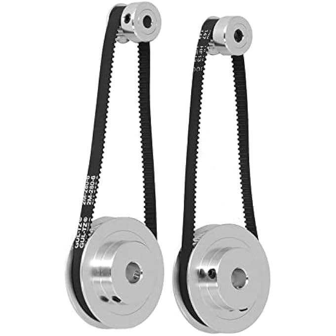 ريحني حزام التوقيت الألمنيومي بكرة العجلة المتزامنة مع حزام لملحقات طابعة ثلاثية الأبعاد 20 سنا 60 سن توقيت زائد 60 طن 8 مم 20 طن 5 مم 02 بوصة بالإضافة إلى 60 طن 8 مم 031 بوصة - Image 5