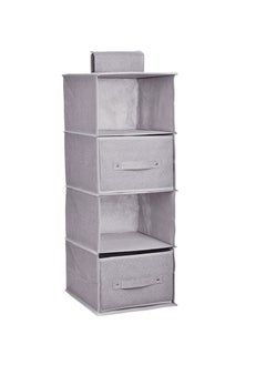 Grey 4 Layers 2 Drawers