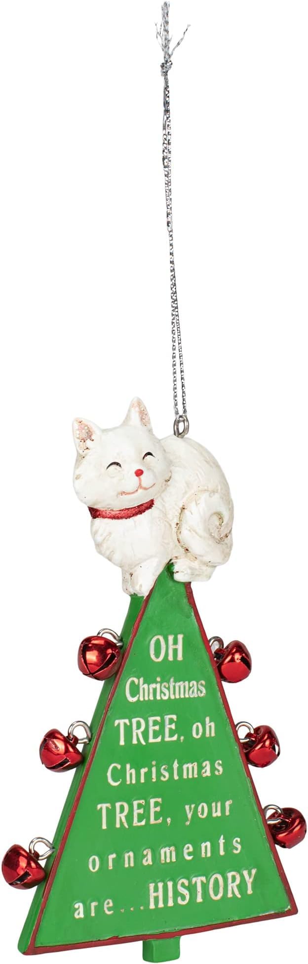 Midwest CBK ""Oh Christmas Tree"" Cat Resin Christmas Ornament - Image 3