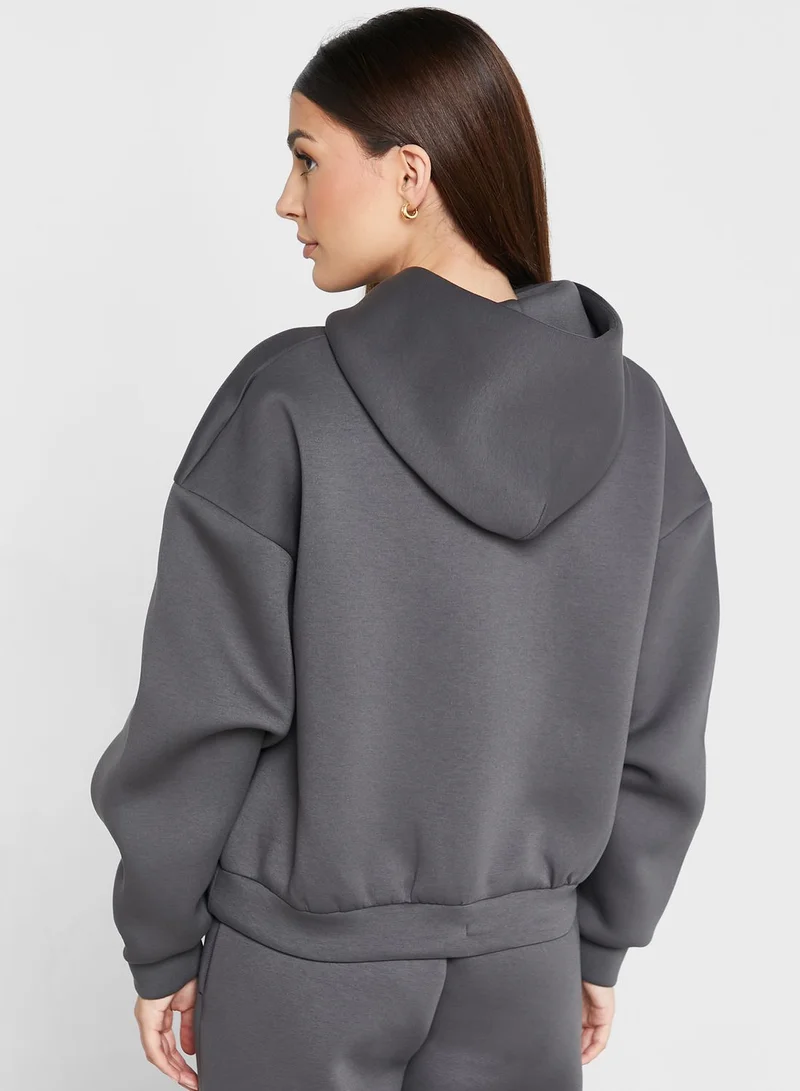 Calvin Klein Jeans Drawstring Detail Knitted Hoodie