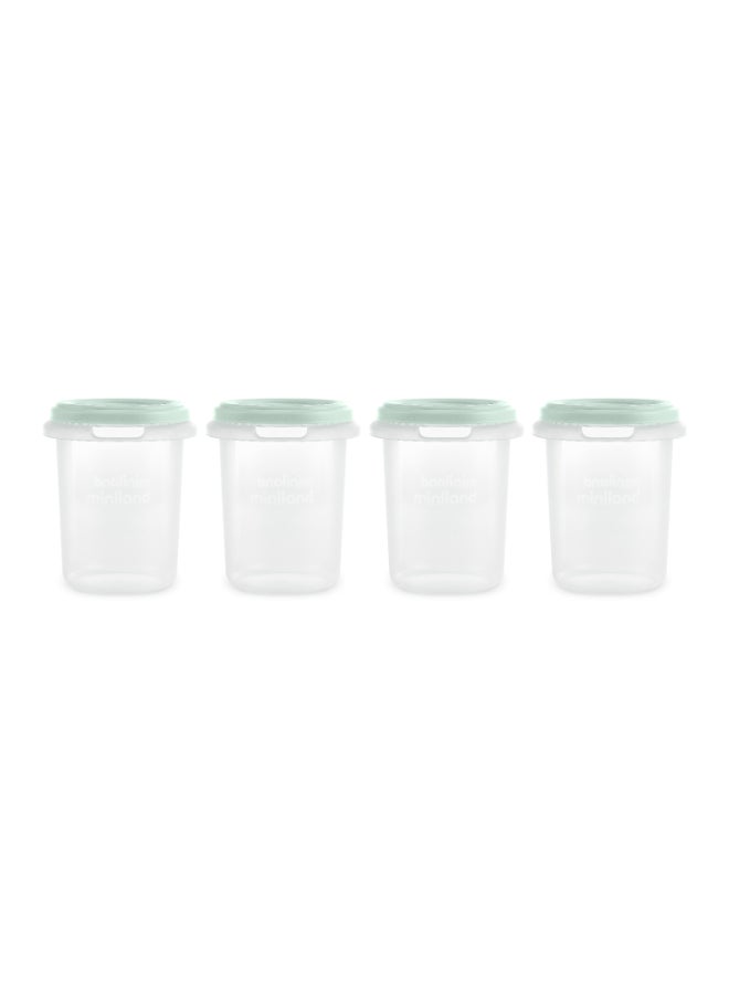 Miniland Hermisized Mint Airtight Baby Food Containers – 250 ml (Set of 4) - Image 2