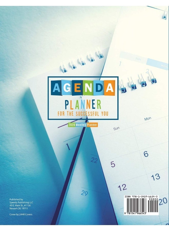 Agenda Planner for the Successful You: 2020 Monthly Planner - Image 2