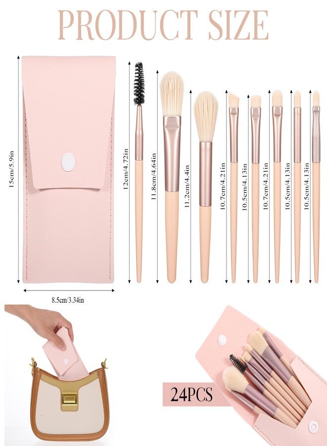 HaiFafafaing 24 Sets Mini Size Travel Makeup Brush Set Bulk - Image 2