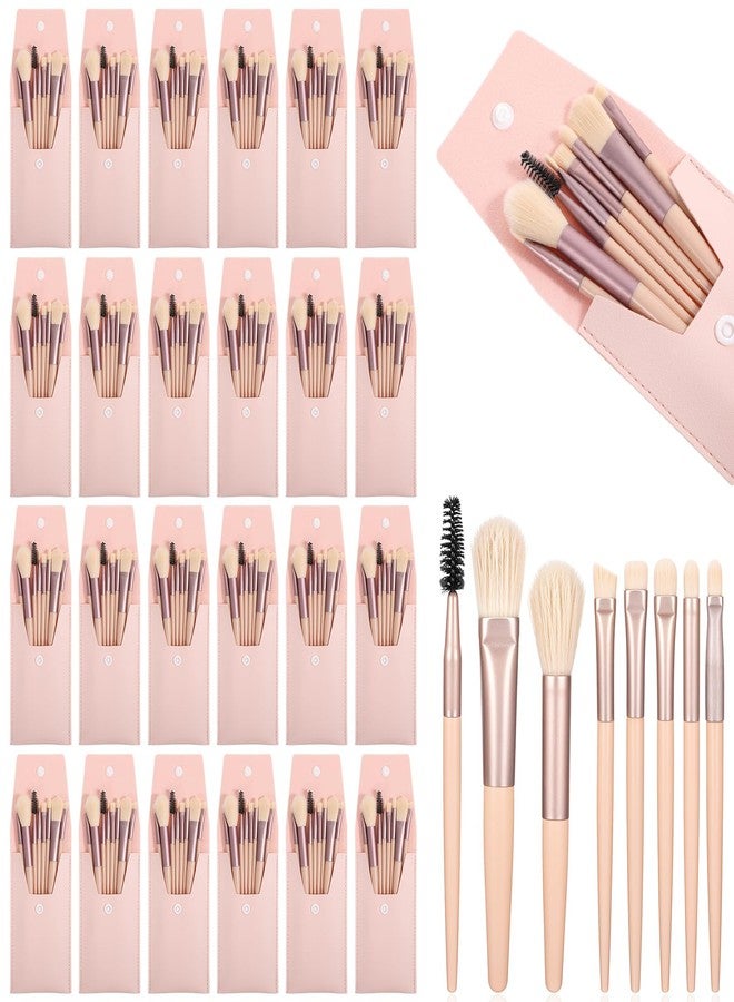 HaiFafafaing 24 Sets Mini Size Travel Makeup Brush Set Bulk - Image 1