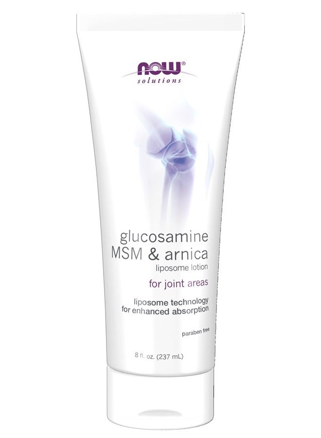 now Solutions, Glucosamine, MSM and Arnica Liposome Lotion, For Joint Areas, Liposome Technology for Enhanced Absorption, 8-Ounce - Image 1