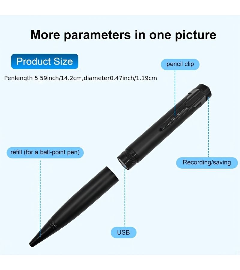 64GB Digital Voice Recorder with Noise Reduction for Lectures Meetings - Image 1