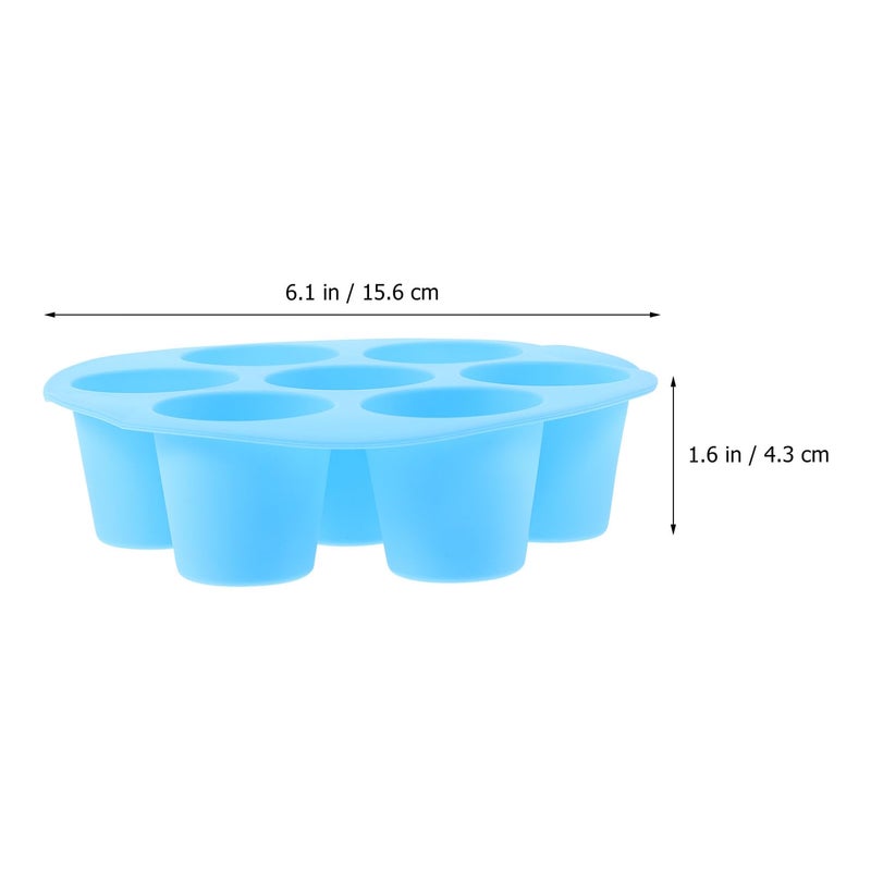 Silicone Muffin Pan Non Stick Baking Tray for Air Fryer Cupcakes and Desserts 6 Cavity - Image 3