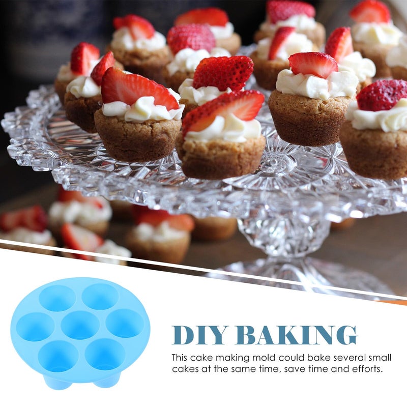 Silicone Muffin Pan Non Stick Baking Tray for Air Fryer Cupcakes and Desserts 6 Cavity - Image 4