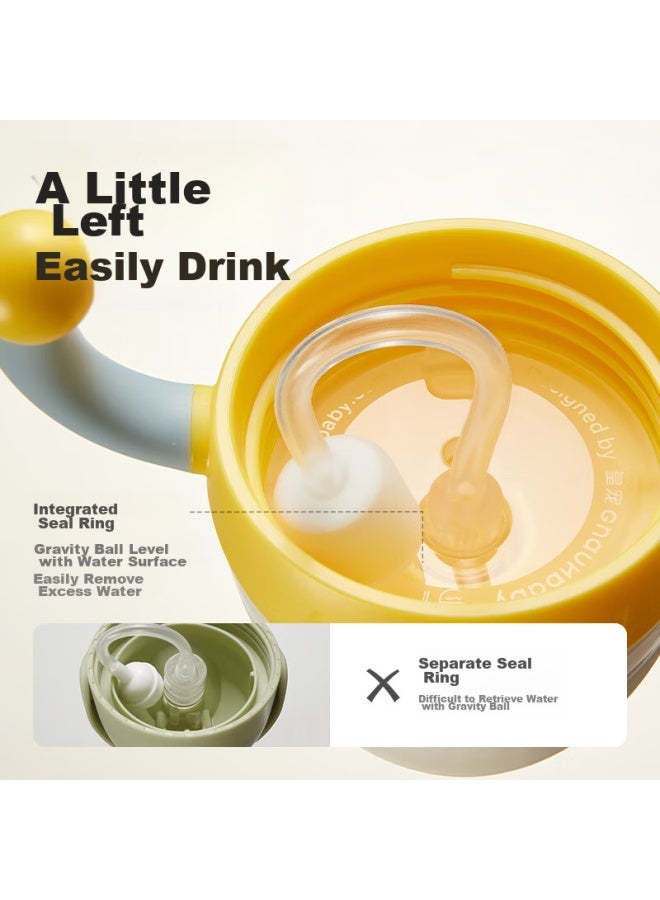 Imperial Pet Huangchong Xingqiu Learning Cup For Children Over One Year Old, Straw Cup, Kindergarten Direct Drinking Milk Bottle, Baby Water Cup, Yellow, 330ml - Image 4